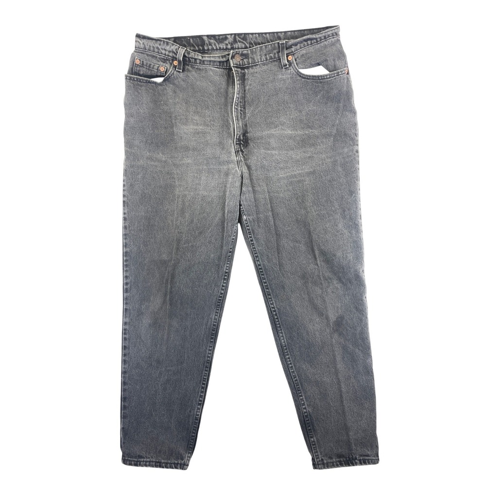 Levi's 522 Men's Size 40 Gray Acid Wash 522 Slim Tapered Fit  Denim Jeans